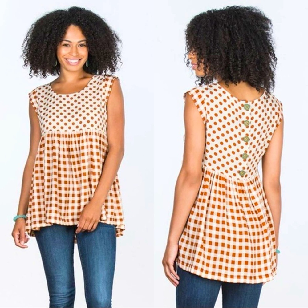 Matilda Jane 435 Feeling Collegiate Peplum Top